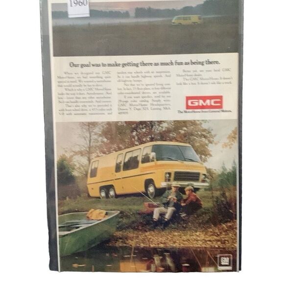 Vintage 1960 GMC GM Motorhome Getting There Ad Advertisement - Picture 3 of 4